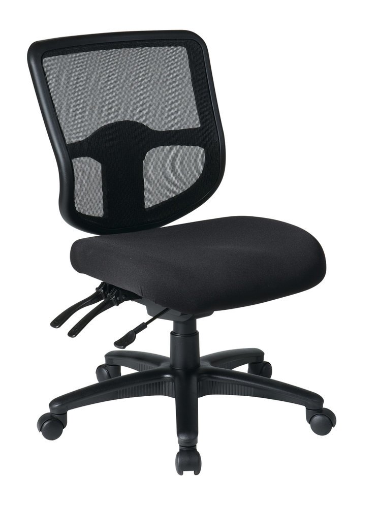 Ergonomic Task Chair With Progrid Back And Ratchet Height Adjustment Without Arms