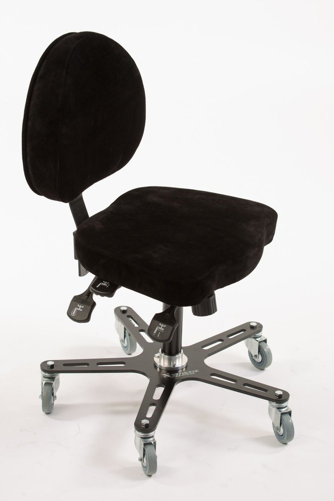 Synetik Sf 180 Welding Chair Steel Base Rubber Casters With Brakes