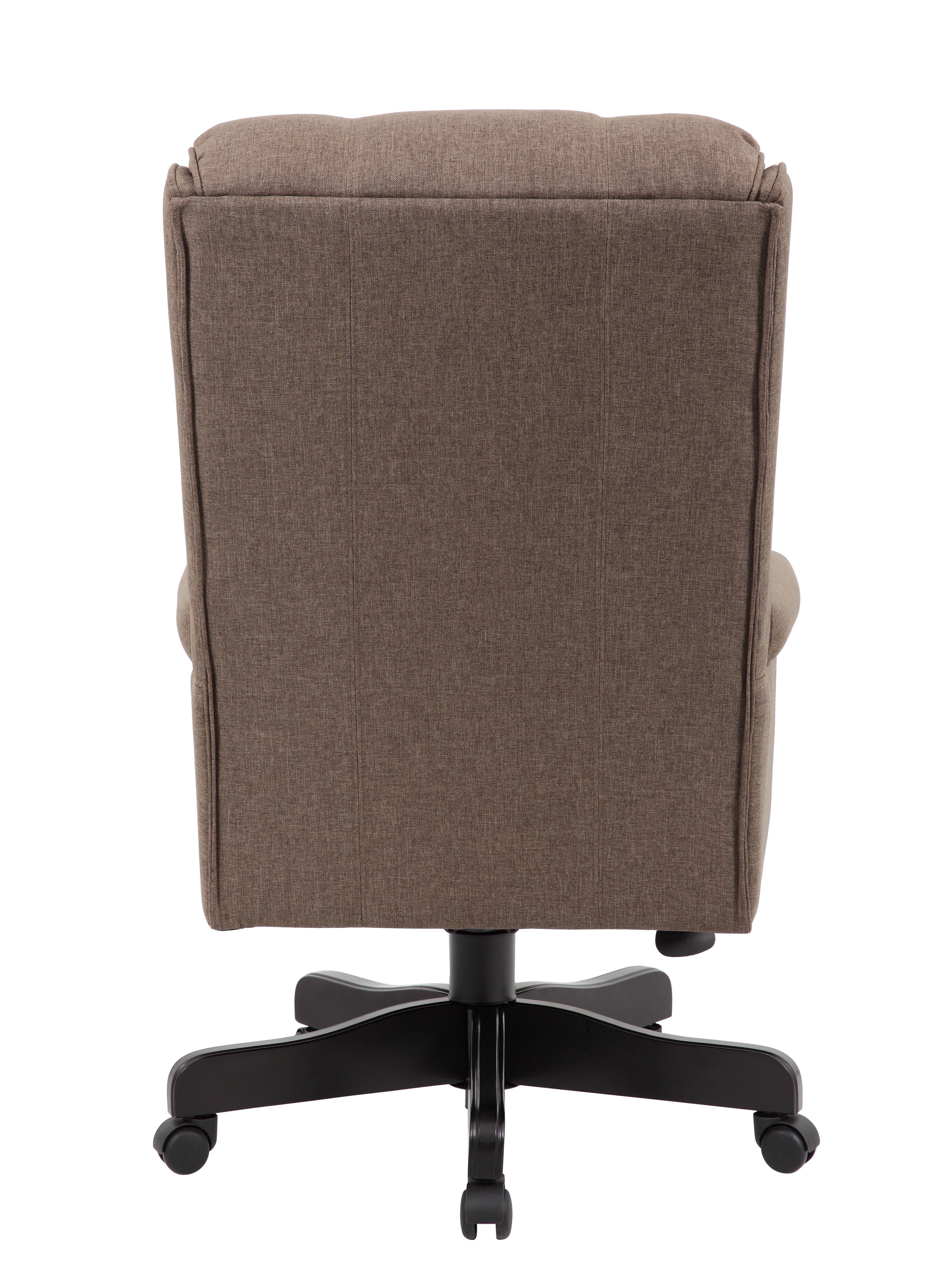 boss high back commercial grade linen chair with black base b980bk