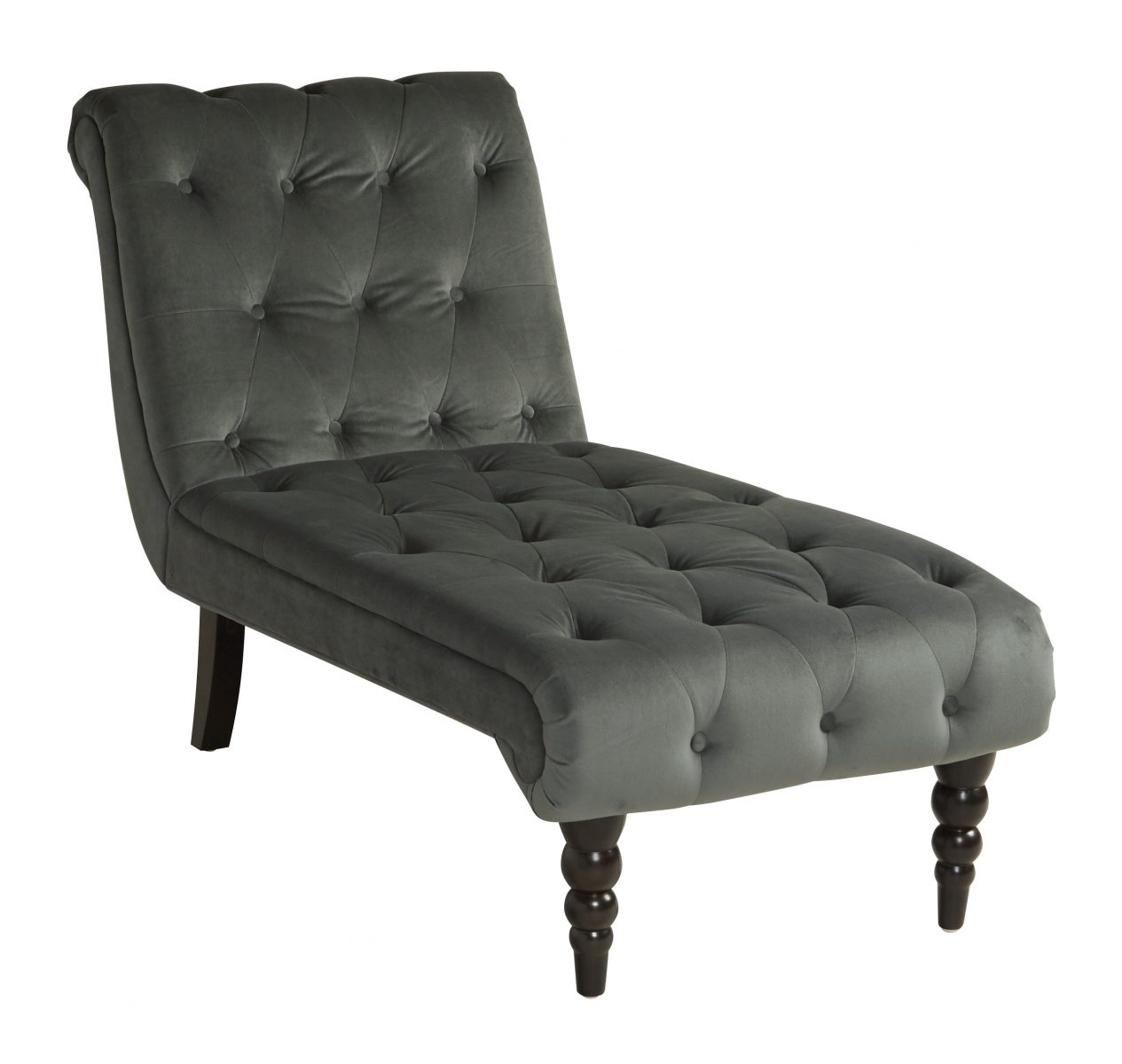 curves black velvet lounge chair